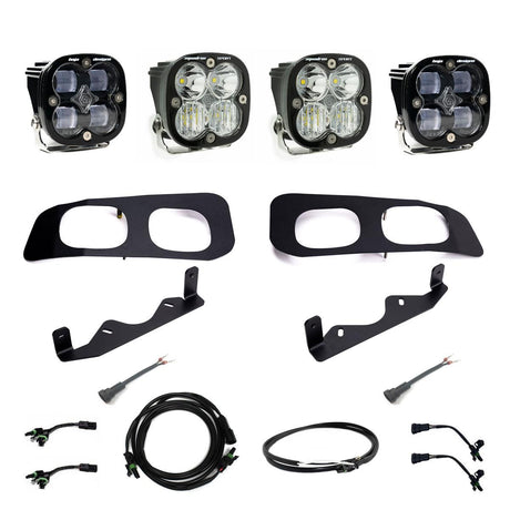 Ford Squadron SAE/Squadron Sport Dual Fog Pocket Light Kit - Ford 2023-2026 F-250/350 Super Duty