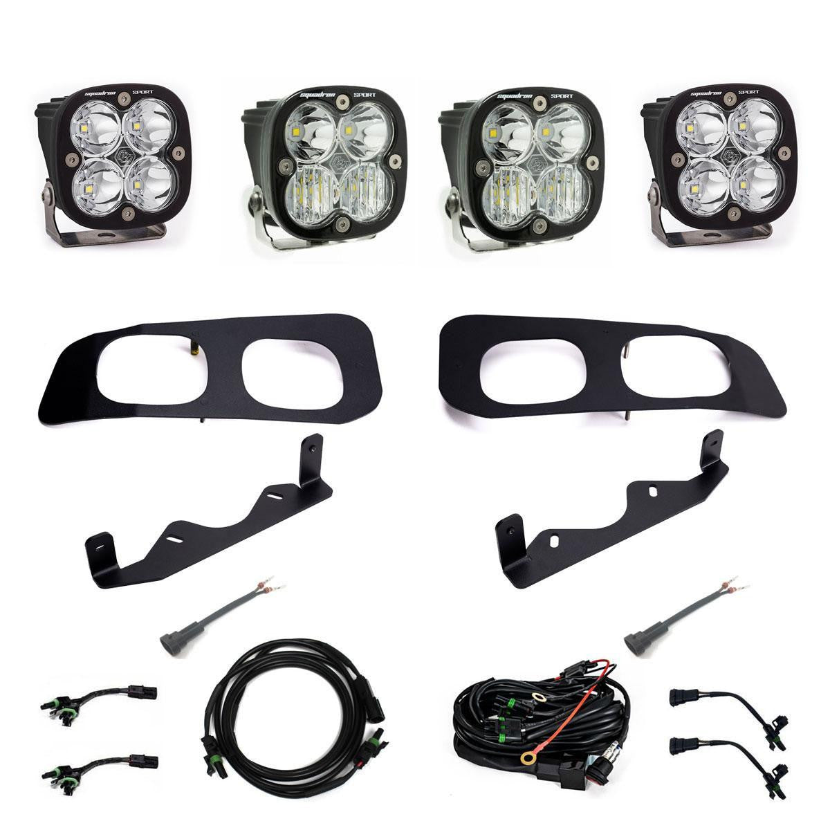 Ford Squadron Sport Dual Fog Pocket Light Kit - Ford 2023-2026 F-250/350 Super Duty