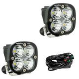 Paire de pods lumineux auxiliaires LED Squadron Pro noirs - Universels