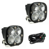 Paire de pods lumineux auxiliaires LED Squadron Pro noirs - Universels
