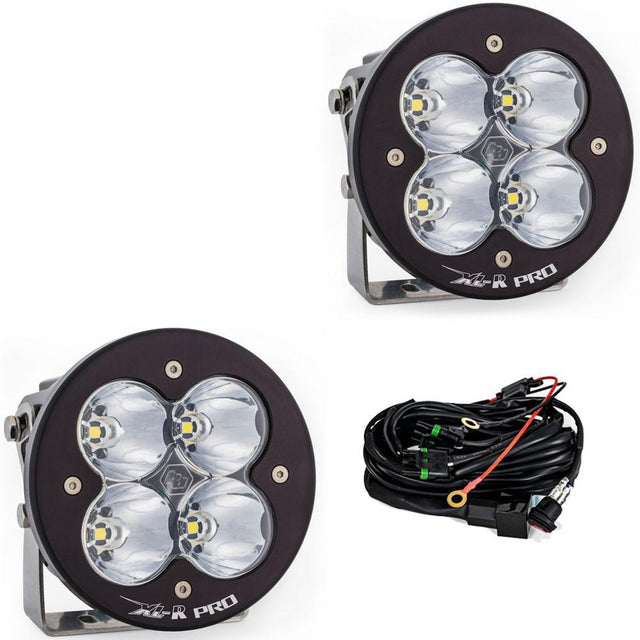 Paire de modules de lumière LED à lentille ambre, motif de virage large, série XL R Pro, modèles Baja