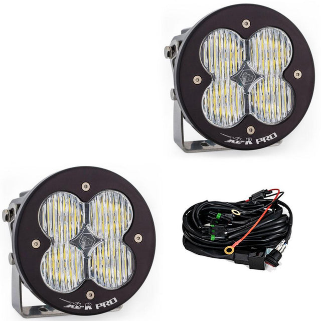 Paire de modules de lumière LED à lentille ambre, motif de virage large, série XL R Pro, modèles Baja