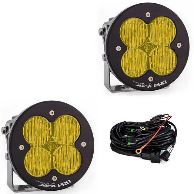 Paire de modules de lumière LED à lentille ambre, motif de virage large, série XL R Pro, modèles Baja