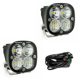 Paire de phares auxiliaires LED Squadron Sport noirs - Universel