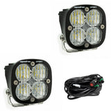 Paire de phares auxiliaires LED Squadron Sport noirs - Universel