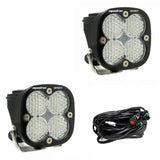 Paire de phares auxiliaires LED Squadron Sport noirs - Universel
