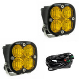 Paire de phares auxiliaires LED Squadron Sport noirs - Universel