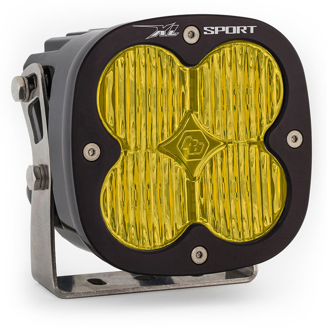 Pods de lumière LED à lentille ambre Spot XL Sport dans les virages larges Baja Designs
