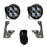 Kit d'éclairage de poche antibrouillard Squadron R SAE pour Jeep 2007-18 Wrangler JK avec pare-chocs d'origine de qualité supérieure (brouillard SAE ; ambre) Baja Designs