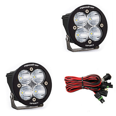 Paire de phares auxiliaires à LED noirs Squadron-R Sport – Universel