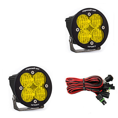 Paire de phares auxiliaires à LED noirs Squadron-R Sport – Universel