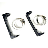 Kit récepteur de feu de course pour moto avec pinces caoutchoutées pour feu de course de 8 pouces