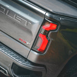 19-25 Chevrolet Silverado 1500 / 20-25 Silverado 2500HD/3500HD LUXX-Series LED Tail Lights Black Red