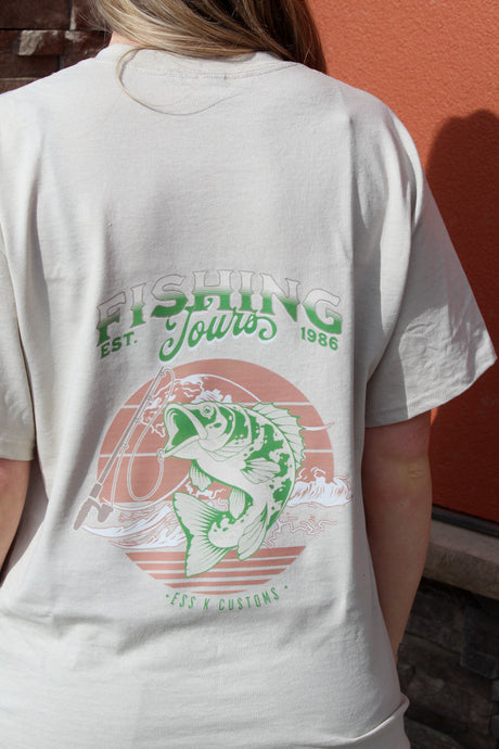 Ess K Customs - Limited Edition Fishing Tee | Cream