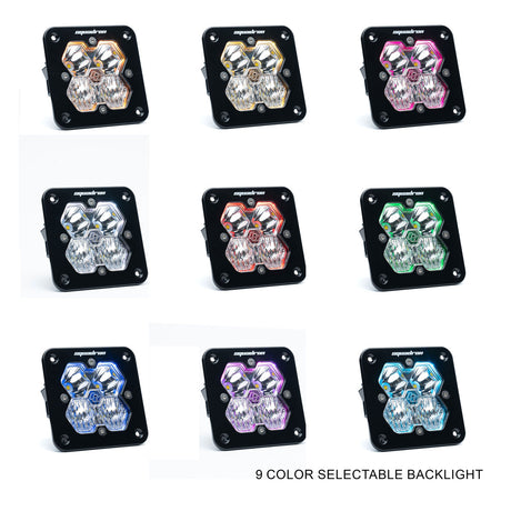 Squadron 2.0 Sport Black Flush Mount LED Auxiliary Light Pod - Universal
