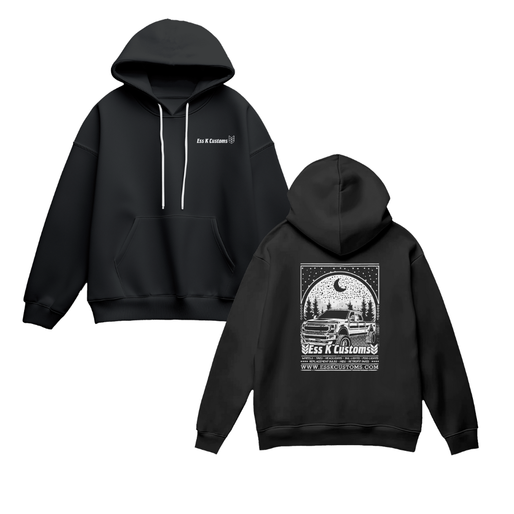 Ess K Customs - Sweat à capuche Nuit étoilée - Noir