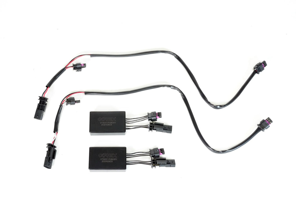 Décodeur AlphaRex pour Tesla Model 3/Y 17-23 avec phares à réflecteur d'origine pour installer des feux antibrouillard DoubeTap