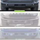Kit de barre lumineuse connectable 6 XL, support de pare-chocs en plastique avec mise à niveau, modèles Ford Bronco Baja à partir de 21