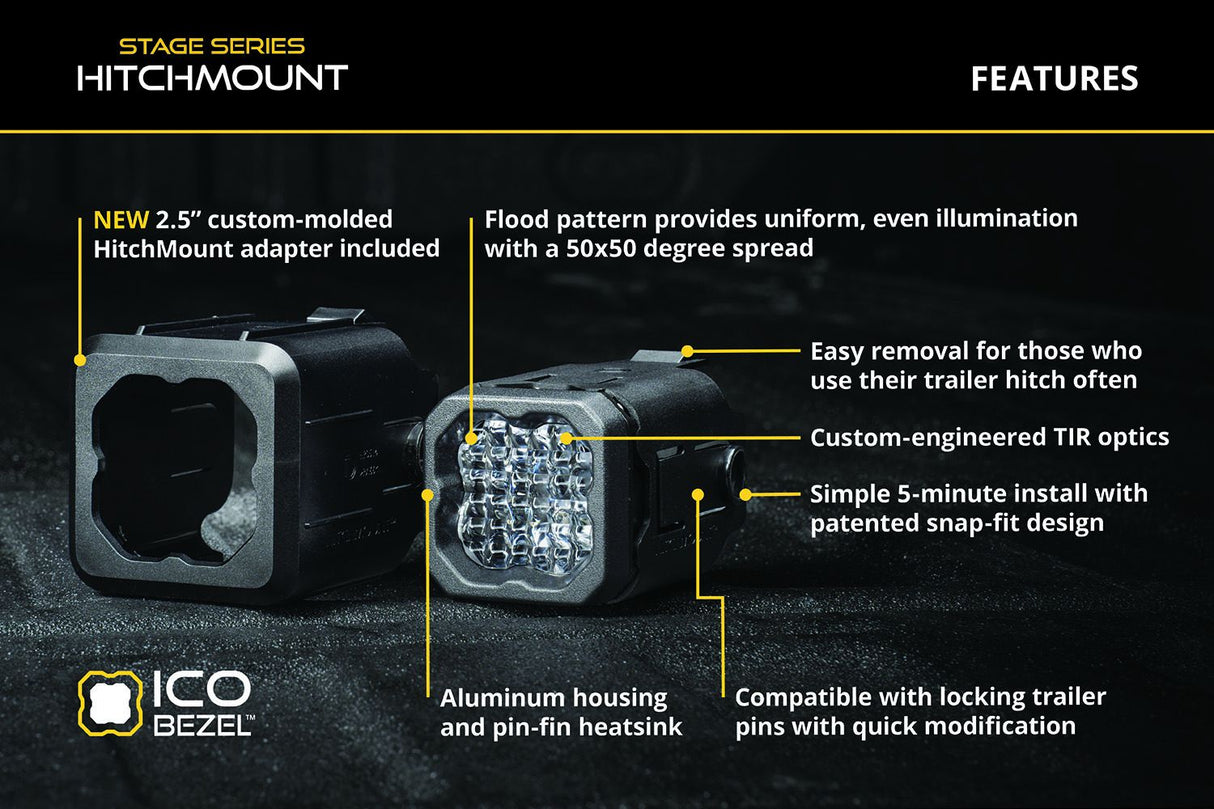Kit de marche arrière LED HitchMount pour Chevrolet Silverado 1500 2019-2023