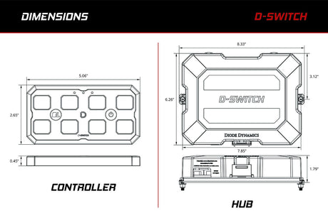 D-Switch Hub Mounting Kit for 2018-2026 Jeep Gladiator