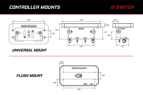 D-Switch Hub Mounting Kit for 2018-2026 Jeep Gladiator