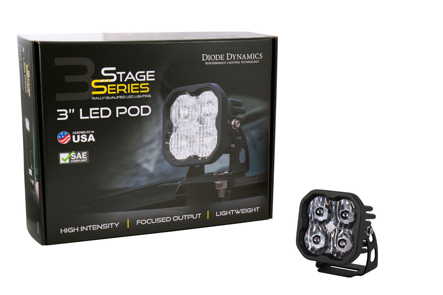 Stage Series 3" Ss3 Jaune Led Pod Standard (Paire)