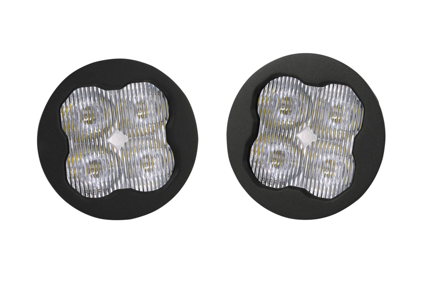 SS3 Sport ABL White SAE Fog Round