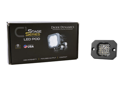 SSC1 White Sport Flush Mount LED Pod (one)