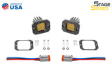 SSC1 Yellow Sport Flush Mount LED Pod (pair)