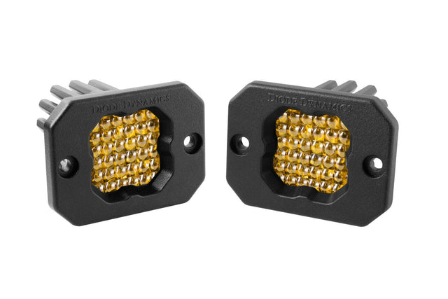 SSC1 Yellow Pro Flush Mount LED Pod (pair)