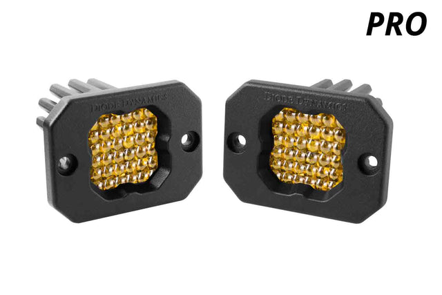 SSC1 Yellow Pro Flush Mount LED Pod (pair)