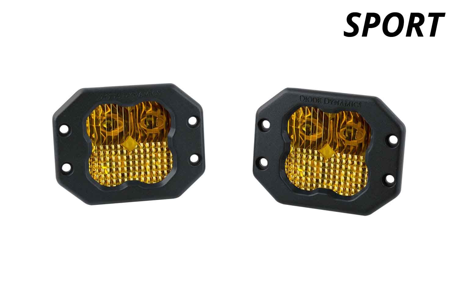 Stage Series 3" Ss3 Blanc Led Pod Encastré (Paire) 