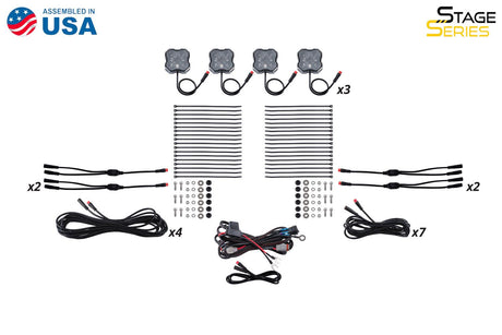 Stage Series RGBW LED Rock Light Kit (12-pack)