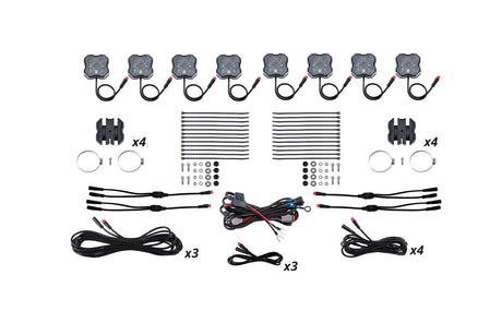 Stage Series Universal Rock Light SXS Installer Kit (8-pack)