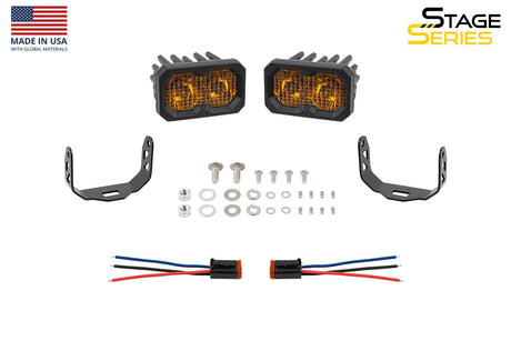 C2 2.0 SAE Yellow Pro Standard LED Pod (pair)