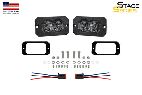 C2 2.0 White Pro Flush Mount LED Pod (pair)