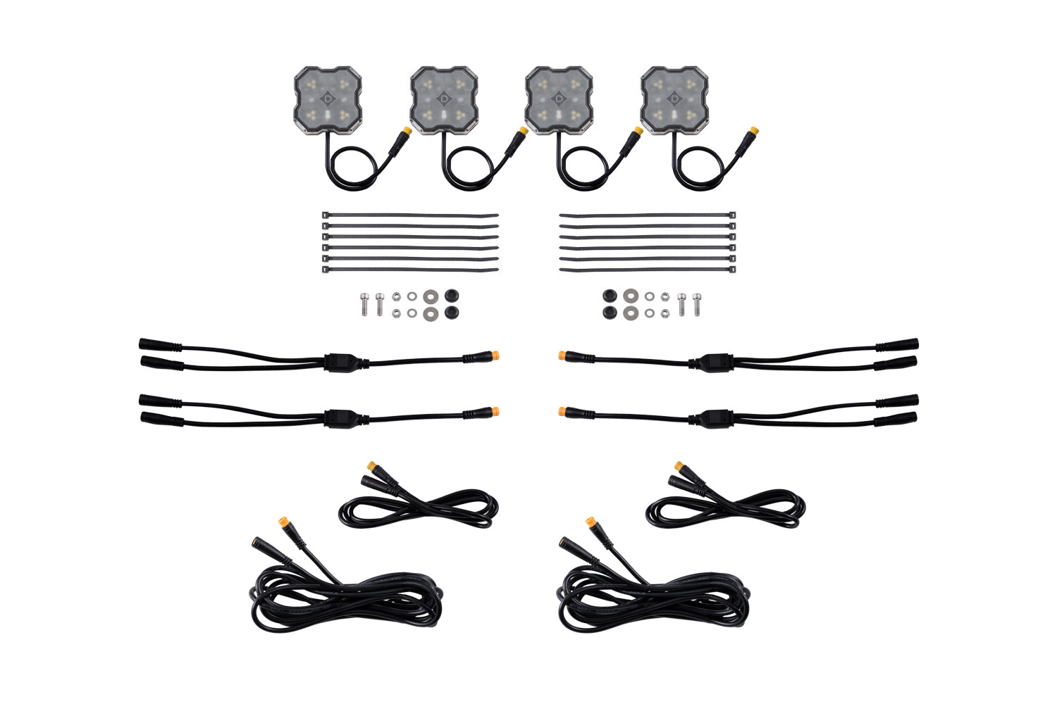 Rock Light Red/White M8 Add-On 4-Pack