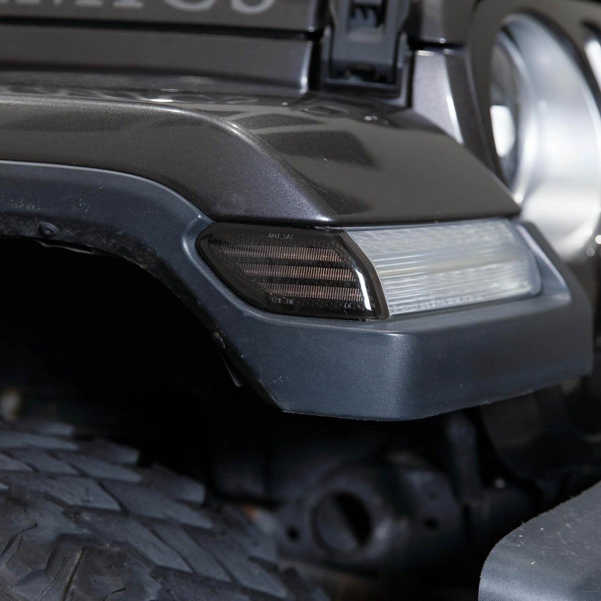 2018-2024 Jeep JL Wrangler LED Sidemarkers (pair), Smoked
