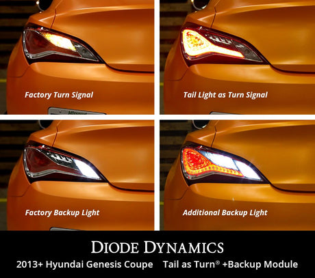 2013-2016 Hyundai Genesis Coupe Tail as Turn +Backup Module (USDM)