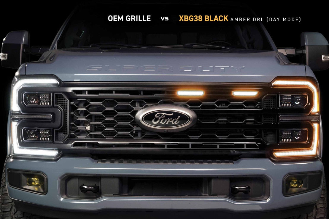 Calandre LED DRL XBG pour Dodge Ram HD (13-18) (noire)