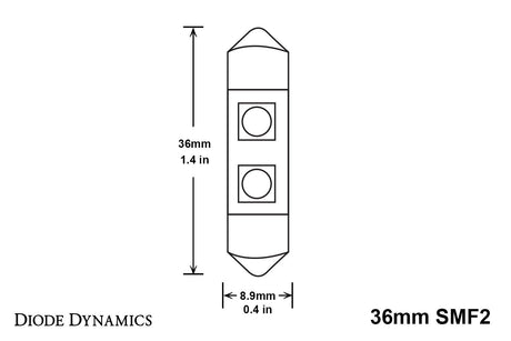 36mm SMF2 LED Bulbs