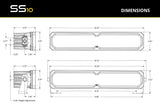 Barre lumineuse blanche Stage Series 42"