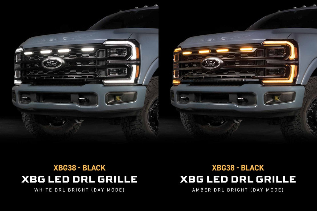 Calandre LED DRL XBG pour Dodge Ram HD (13-18) (noire)