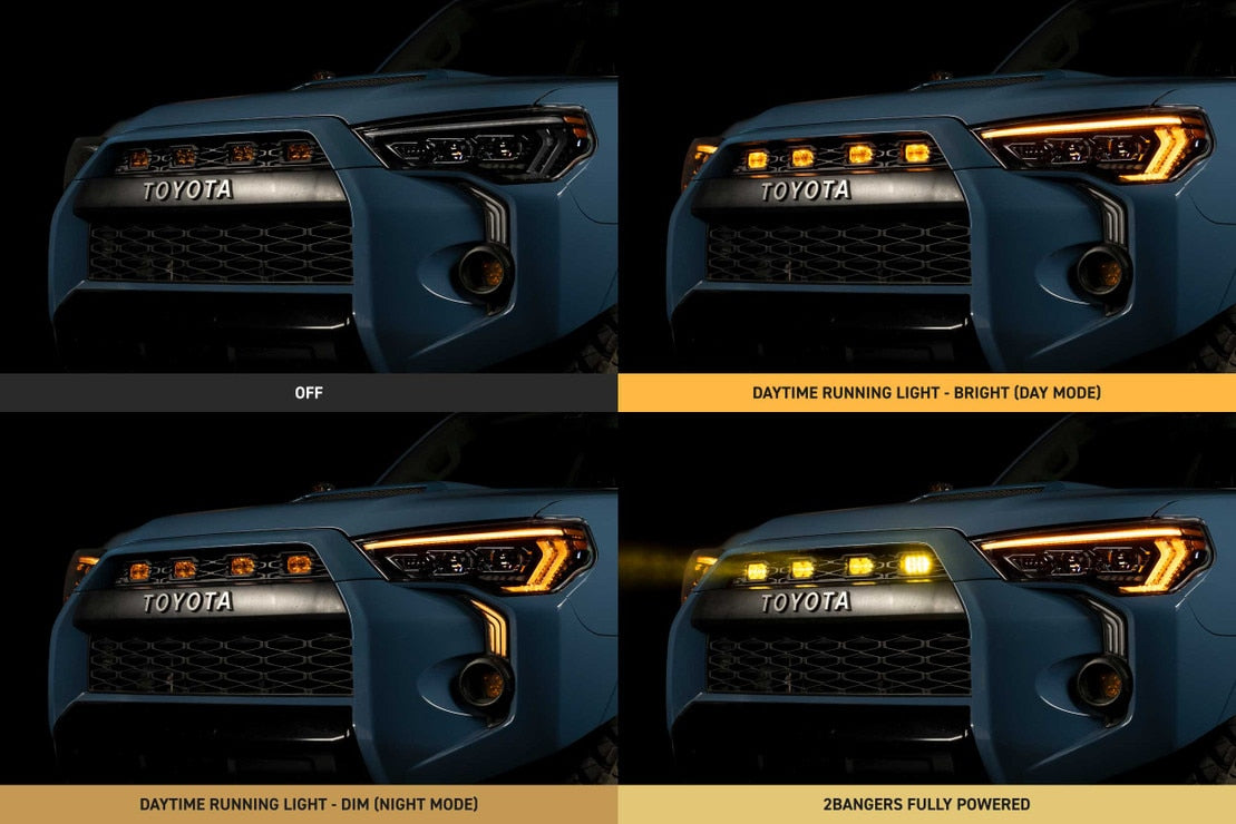 Calandre à LED XBG pour Dodge Ram 1500 Classic (19-24) (noire)