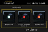 Kit de feux de recul à LED pour montage sur attelage pour Toyota 4Runner 2010-2024