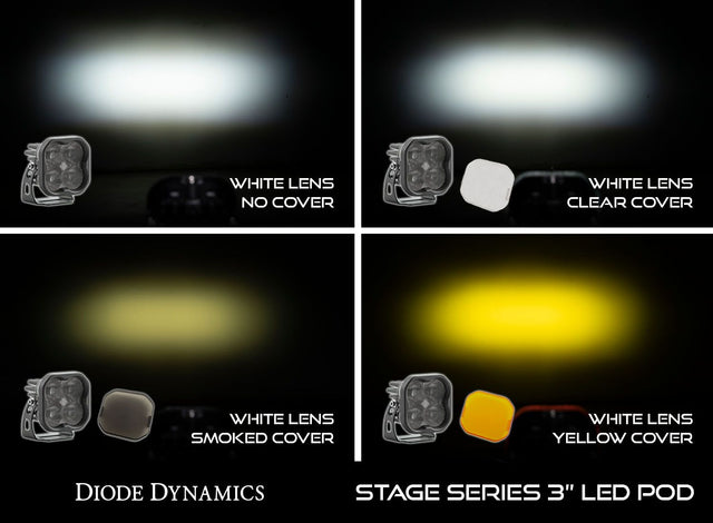 SS3 LED Pod Cover, Smoked (one)