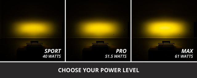 SS10 SAE/DOT Yellow LED Light Bar (one)