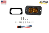 Stage Series C2 2" Sae/Dot Jaune Pod Led encastré (paire)