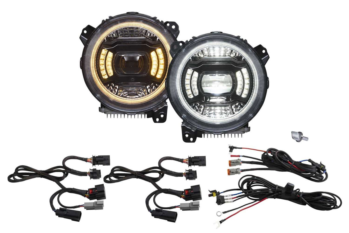 Phares LED Elite pour Jeep JL/JT Wrangler 2018-2023