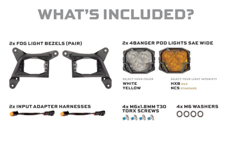 4BANGER Led Fog Lights: 20–23 Chevrolet Silverado HD
